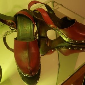 Vintage Miu clogs, needs a little work done